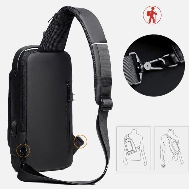 Mochila Anti-Furto com Senha USB Slim Bag - LuziKom