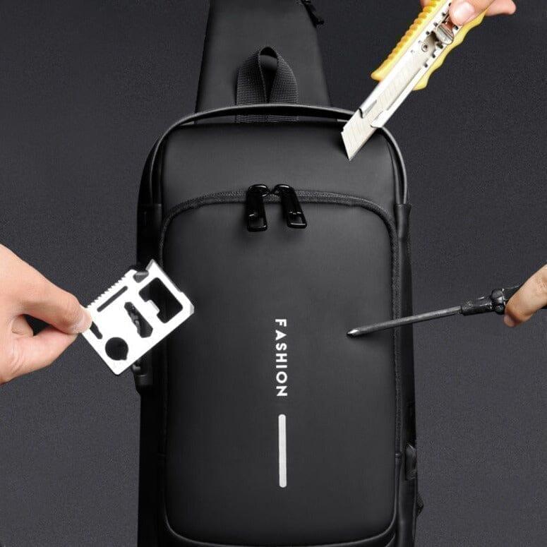 Mochila Anti-Furto com Senha USB Slim Bag - LuziKom